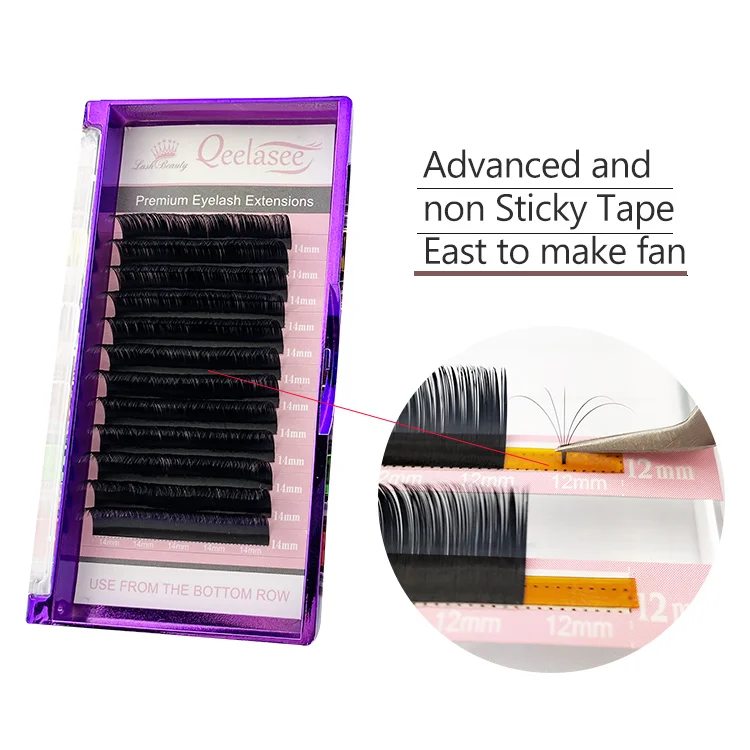 
all size handmade premium soft eyelash extension faux mink with private label 