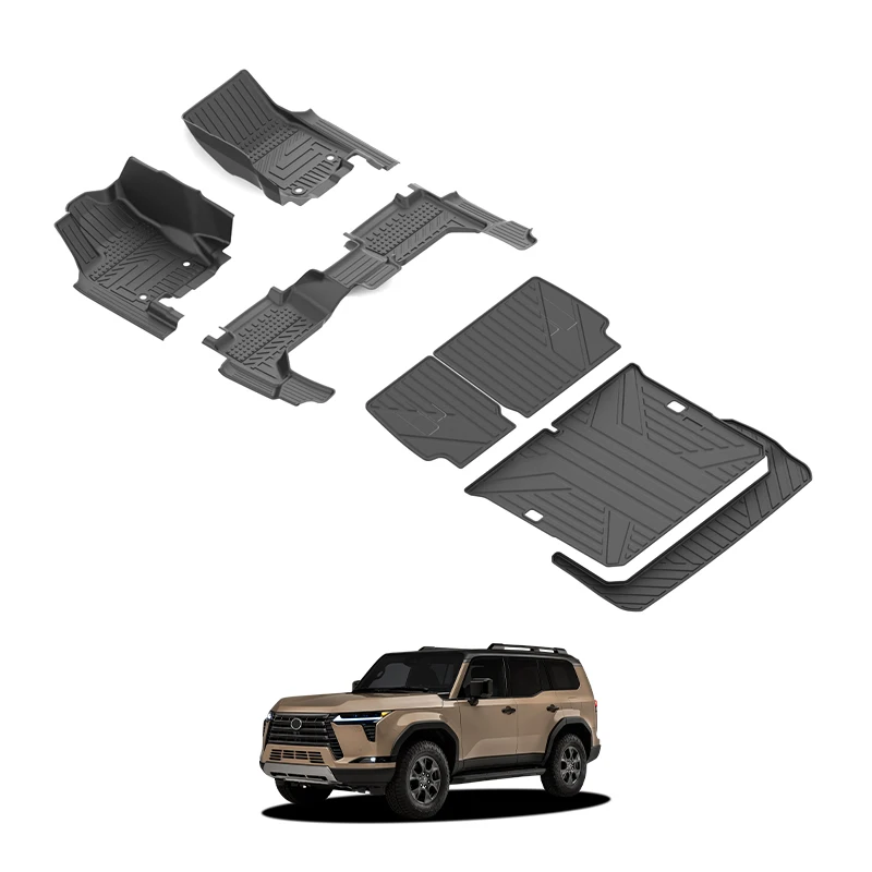 5D Custom TXR Auto Floor Protector TPE Material Cover Carpet OEM Wholesale Car Liners Floor Mats for Lexus GX550 2024-