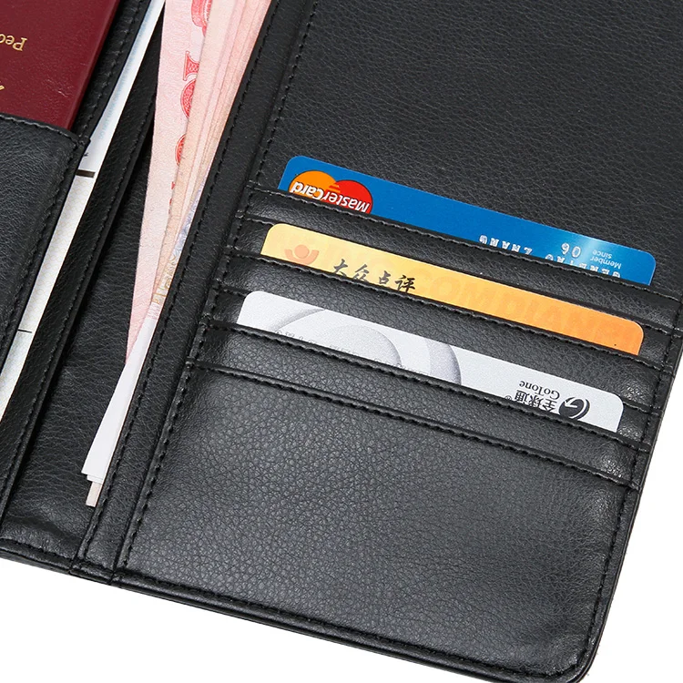 Travelsky fancy passport protection printing holder custom printed passport cover leather wallet