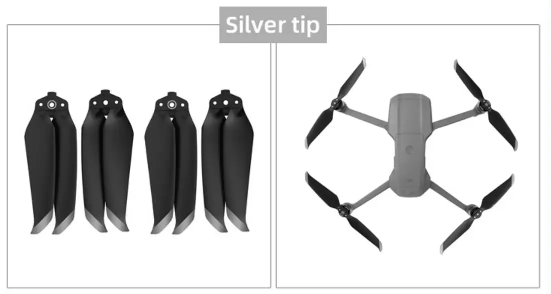 4Pc Propeller for Mavic Air 2 / Air 2S Low Noise Propellers Spare Blades Fans Replacement Drones Accessories