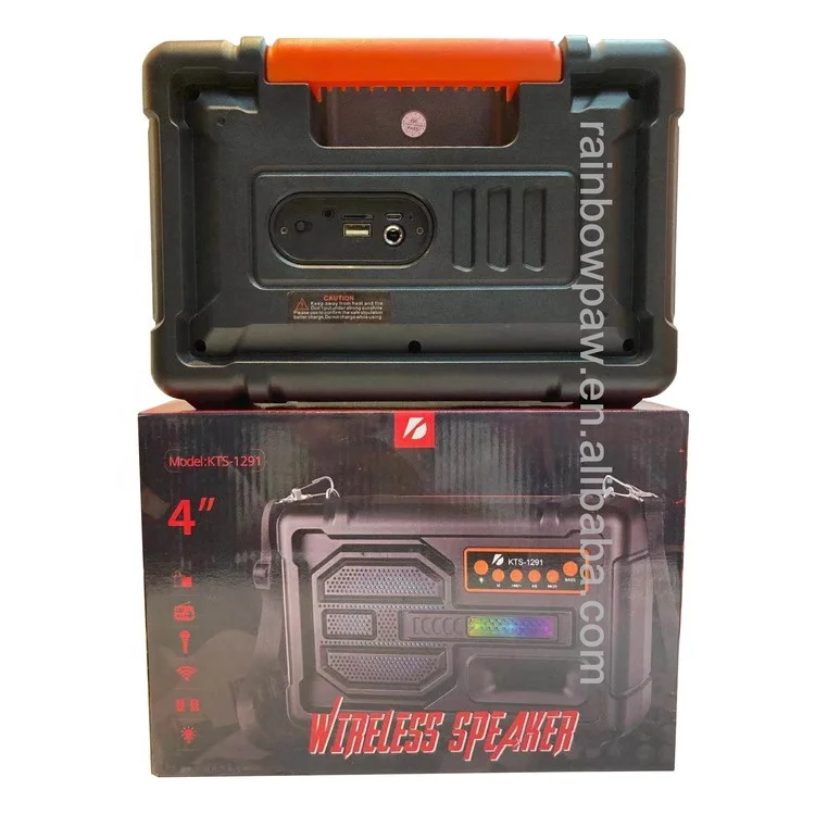 KTS Speaker KTS-1291 wireless outdoor speakers audio speaker wireless, 4 Inch, Good sound