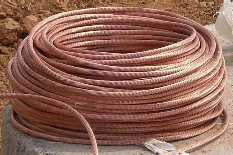 Electric  Earthing Connection Bare Copper Strand Bare Copper Stranded Wire Flexible Bare Copper Braid