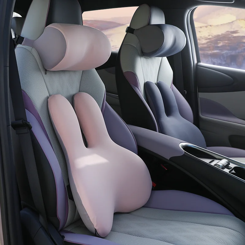 high quality slow rebound ergonomic memory foam car seat headrest designer car pillow