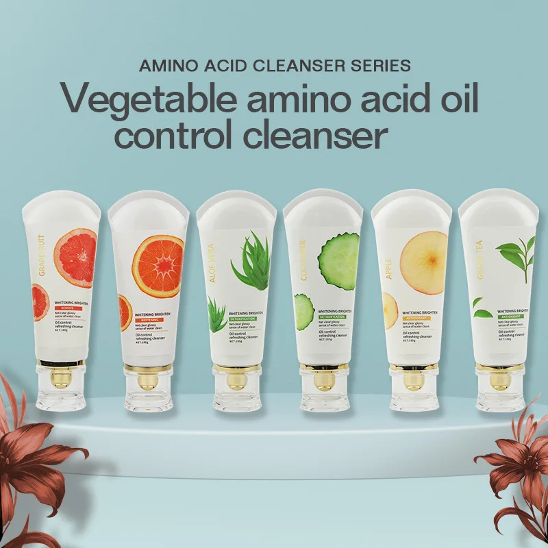 Private Label Organic Vegan Best Lightening Face Wash Natural Brightening Skin Hydrating Whitening Facial Cleanser