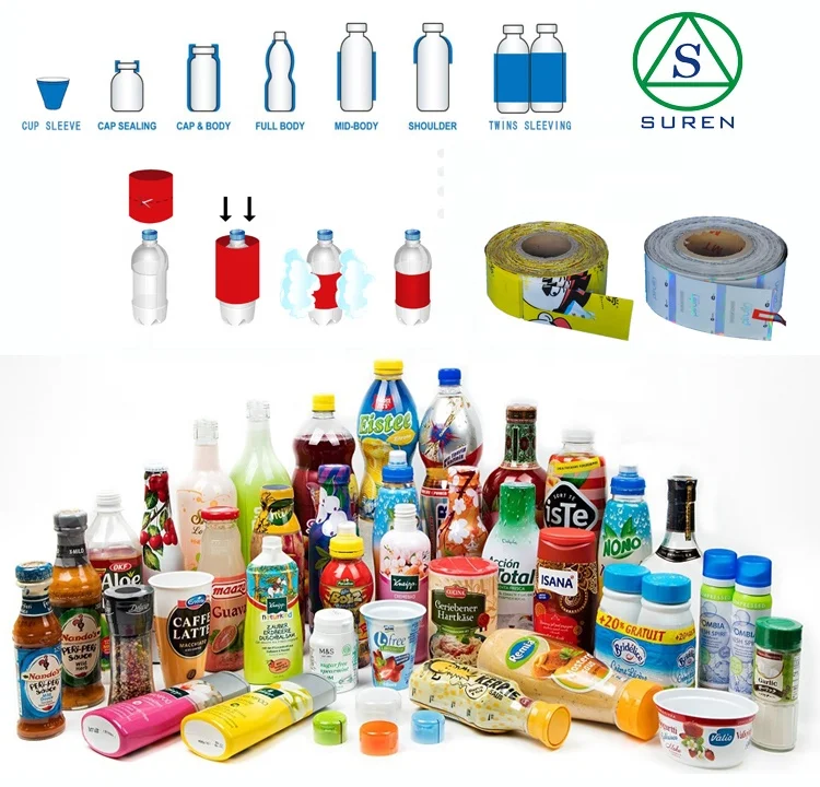 OEM Daily Chemical Lndustry Cleaning Agent  Packing Sleeve Labeling Machine Shrink Sleeve Applicator