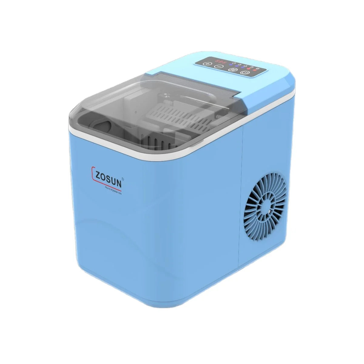 Electric Stainless Steel Portable Ice Cube Machine Maker With Ice Scoop First Ice In 6 Min Out Quickly For Home Use