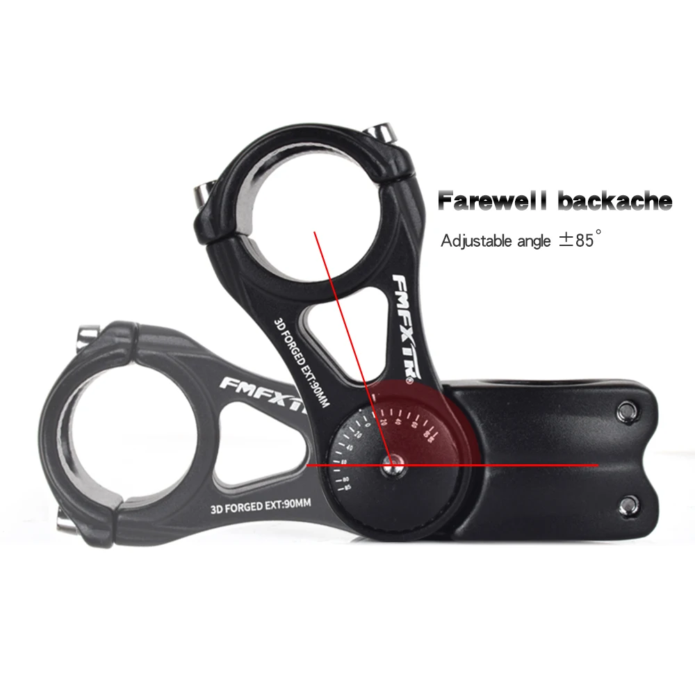 2024 Bicycle handlebar adjustment height 3D forging of MTB stand pipe aluminum alloy Bike stem CNC machining Durable and sturdy