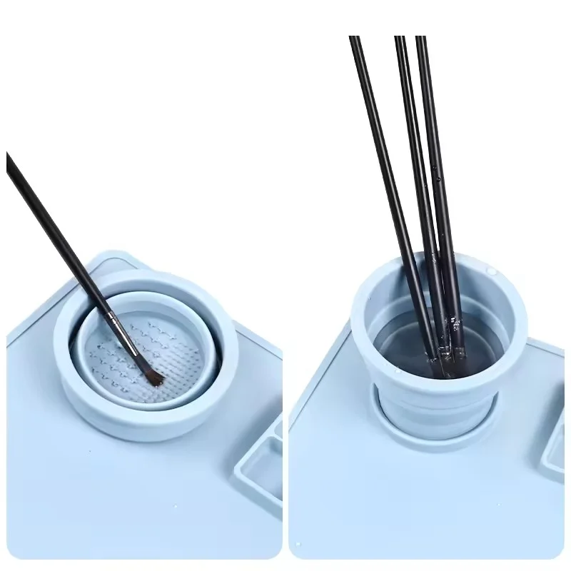 Best Sell Silicone Craft Mat, Silicone Art Painting Nonstick Artist Silicone Drawing Sheet Mat with Cup