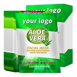 Hot Selling Private Label Moisturizing Hydrating Face Mask Sheet Aloe Vera Facial Mask