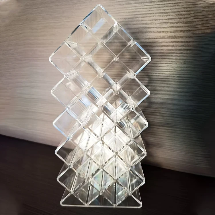 High Quality Fish Type 16 Slots 28Slots Stackable Clear Lipstick Display Stand Acrylic Lipstick Organizer Holder