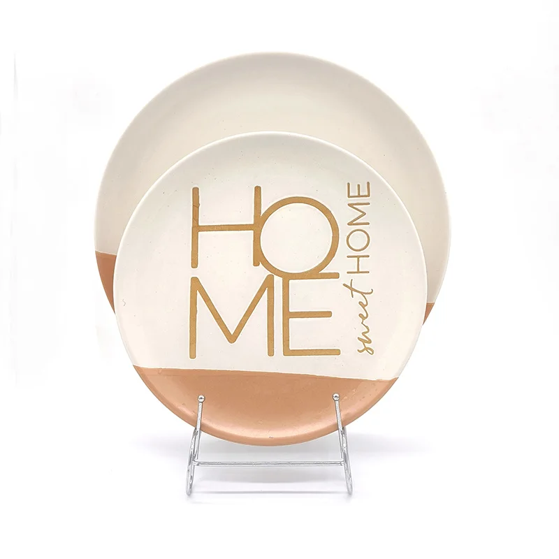 OEM Ceramic Trinket Tray Wedding Accessories housewares dinner set wholesale fibre bamboo tableware for restaurant home school