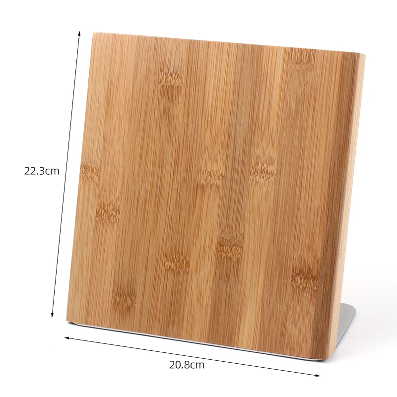 high quality wood universal knife block magnetic knife block