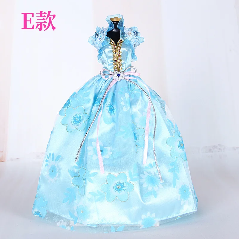 2019 New Fashion Princess Party Dress Clothes Party Clothes Wears Gown Dress Outfit For Barbie Dolls Blue