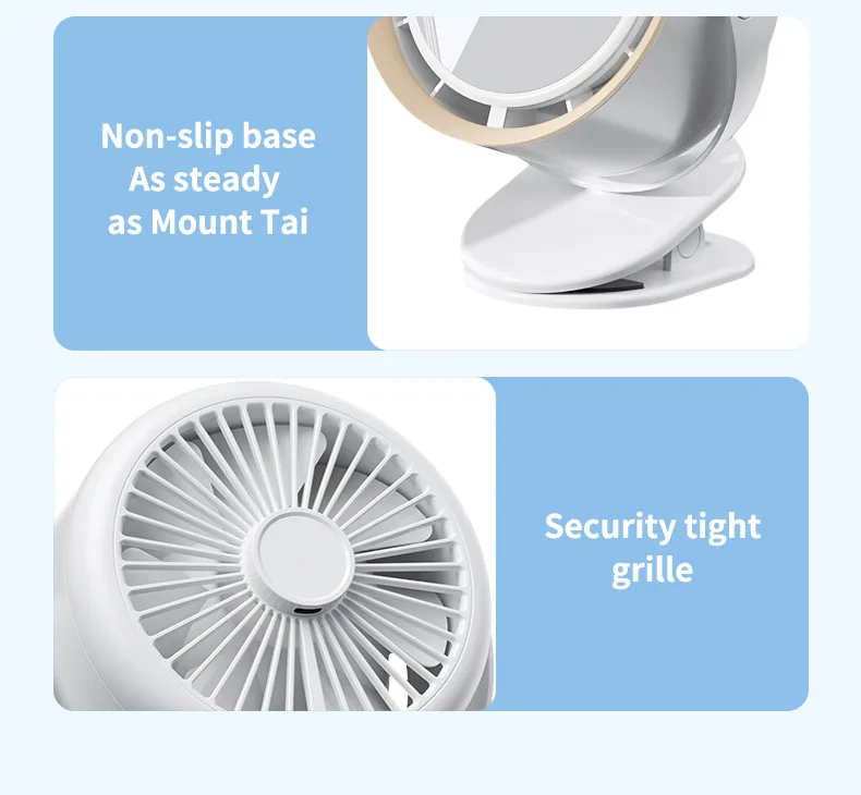 New creative design Baby stroller Fan octopus clip Rechargeable Standing table portable mini usb handy Fan