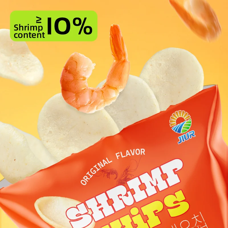 JIUR New Flavors Original flavors shrimp chips the best selling and the most popular snacks for sale