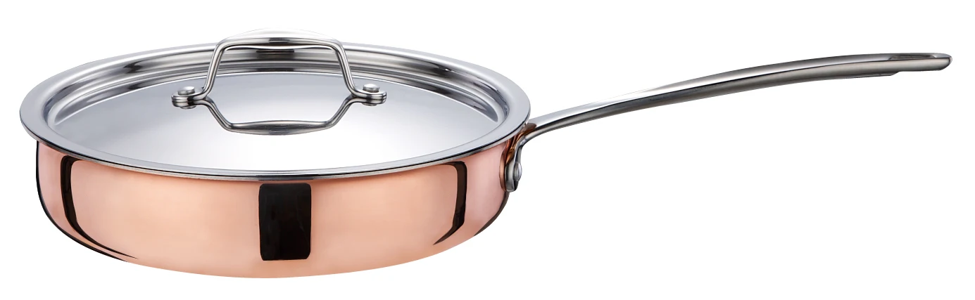 
Luxury ready to ship 12pcs Triply copper stainless steel milano cookware set 