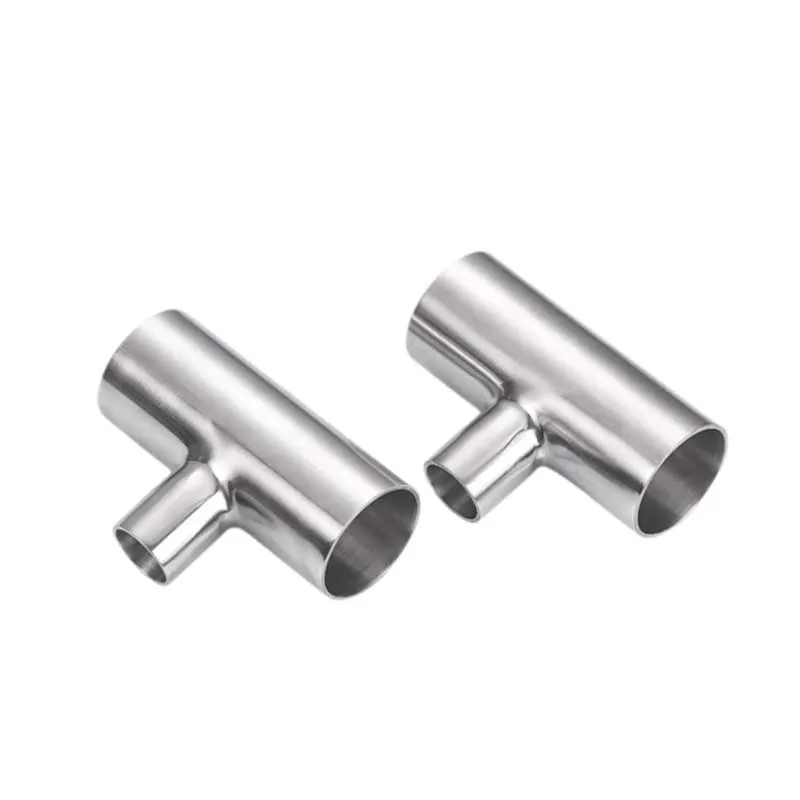 Mirror Surface 304 Stainless Steel Reducing Tee with Healthy Grade quality stainless steel pipe fitting reducing tee