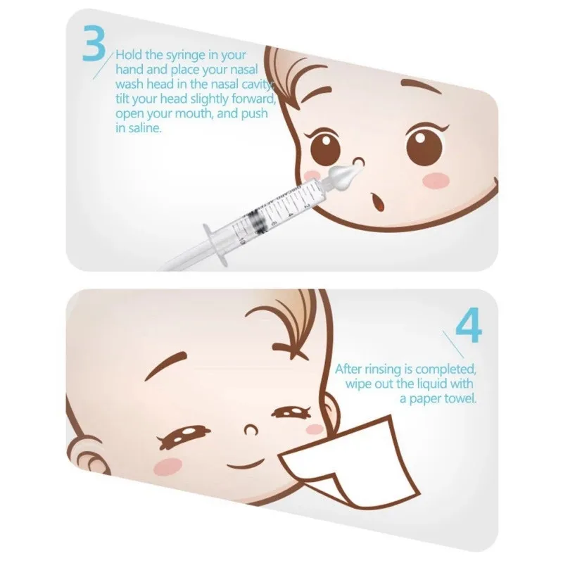 Plastic Box Packing Baby Nasal Syringe Kit 4 Nasal Syringes Syringe Baby Nasal Irrigator