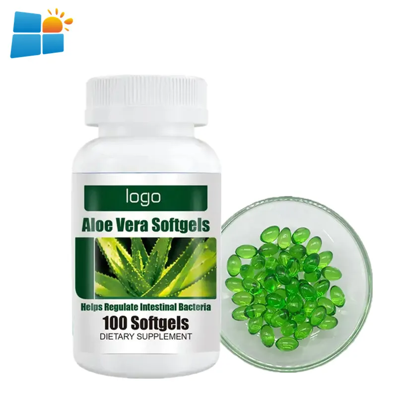 OEM/ODM/OBM Natural Slim Dietary Supplement Aloe Vera Softgel Capsules Promote Intestinal Motility And Relieve Constipation