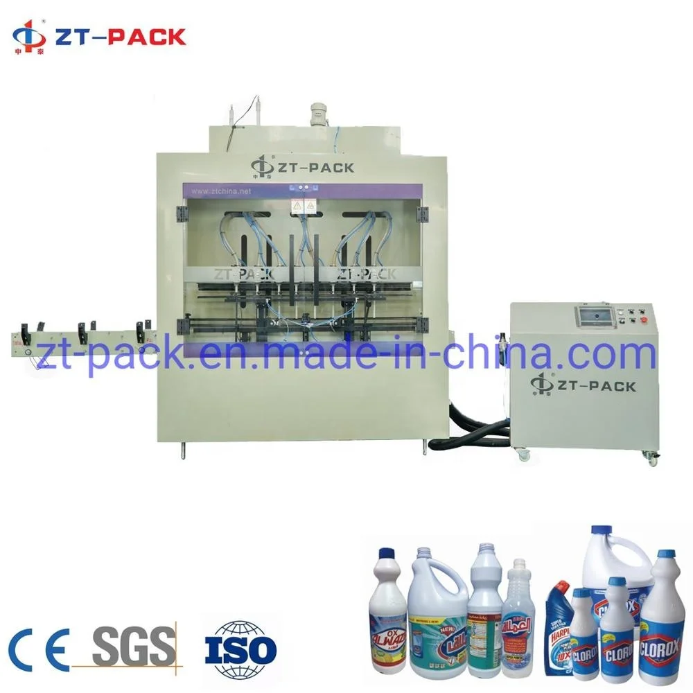 Automatic Harpic 84 bleach clorox flash acid toilet cleaner filling machine liquid packing machine filler machine product line