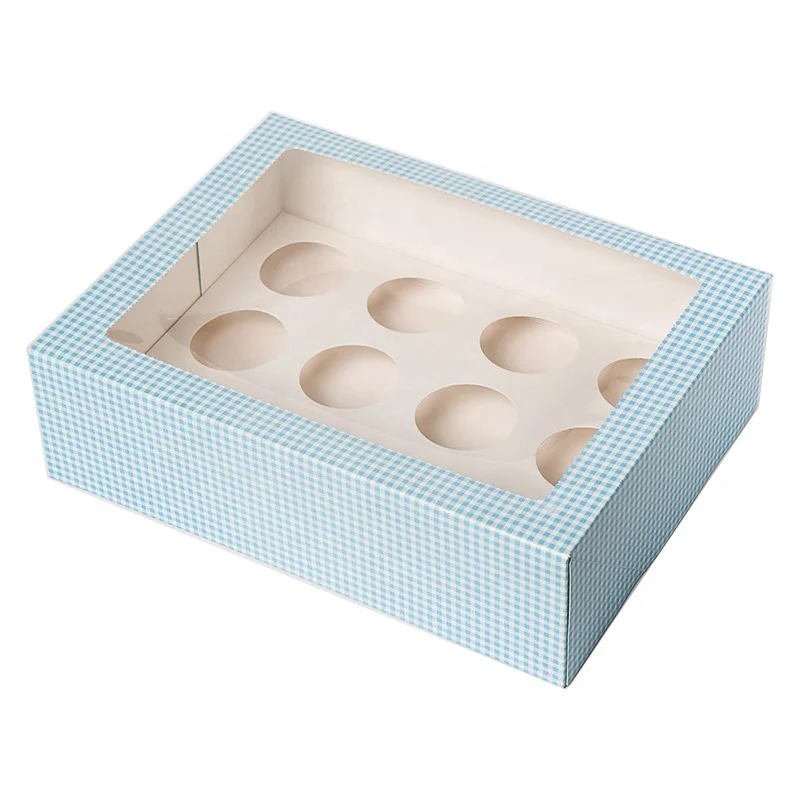 Hot selling clear plastic cake box with eco-friendly PET film window