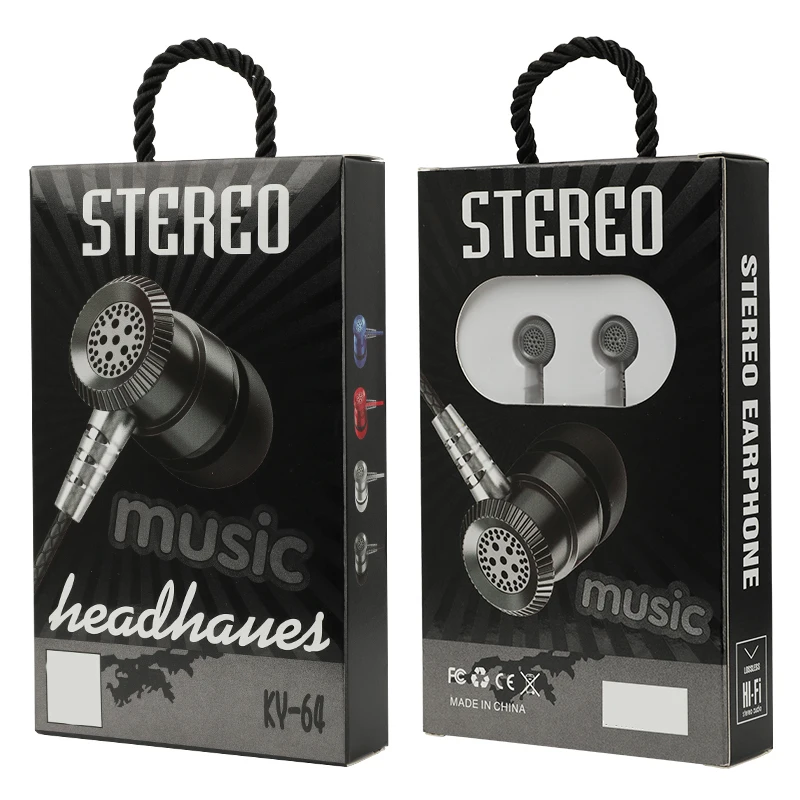 Somostel 2022 New Design KY-64 In-Ear 3.5Mm Connector Dynamic Travel Headphone Surround Sound Gaming Earphone For Mobile Phone