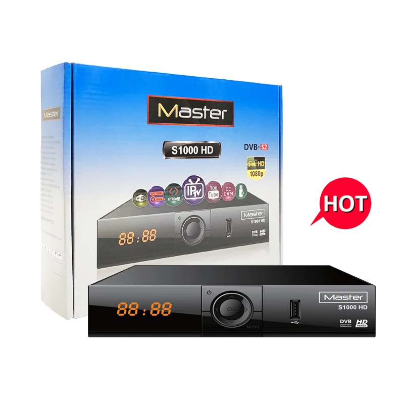 Master-S1000HD Quad Core H.265 USB3.0 2.4G WiFi Set Top Box Q PLUS