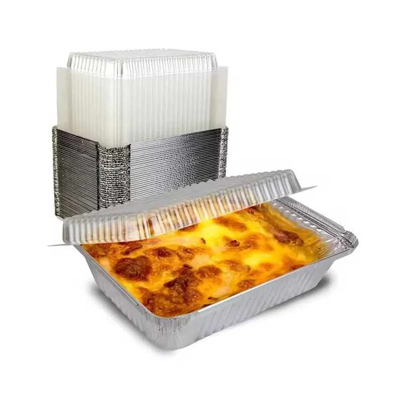 Factory Wholesale High Quality Recyclable Catering Fast Food Take Away Aluminium Foil Container
