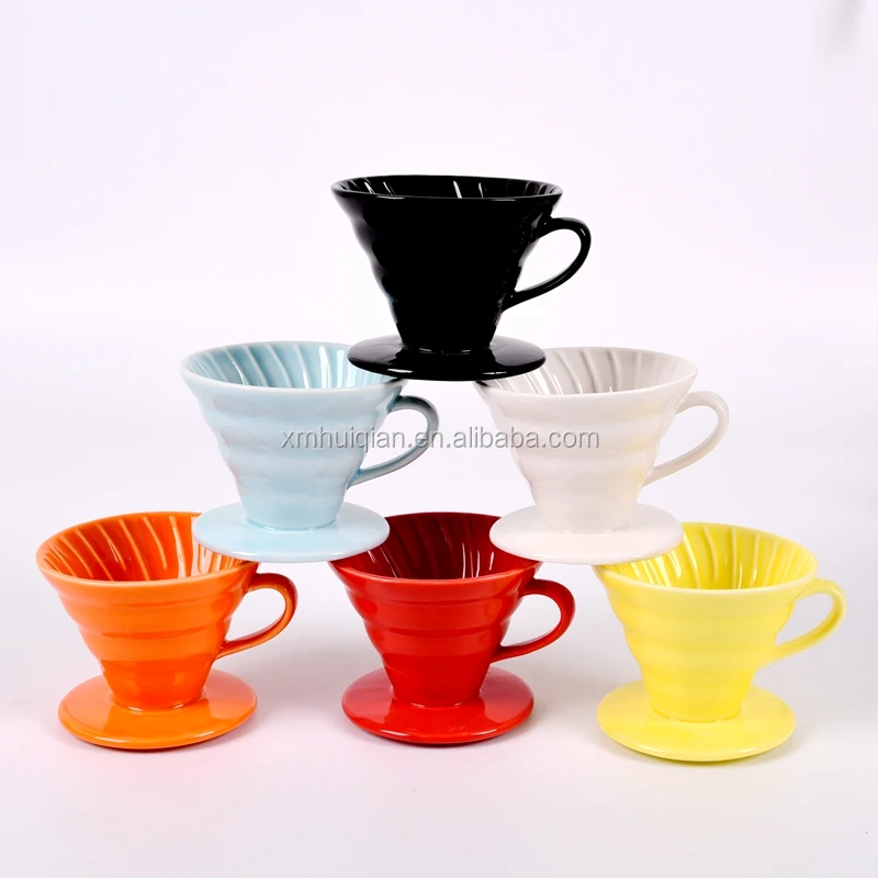 Hot seller type fashion style Ceramic Coffee Dripper coffee filter cup