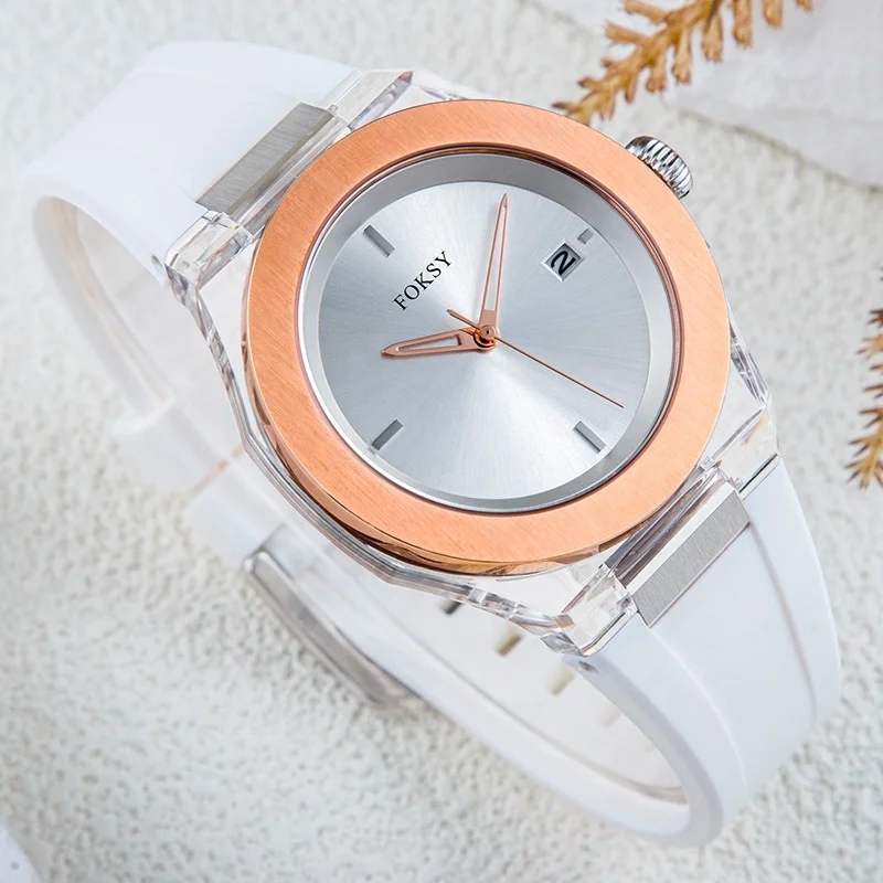 Wholesale OEM ODM Custom Logo Watch High Quality Luxury Men Plastic Case Silicone Band Quartz Wrist Watch for Men