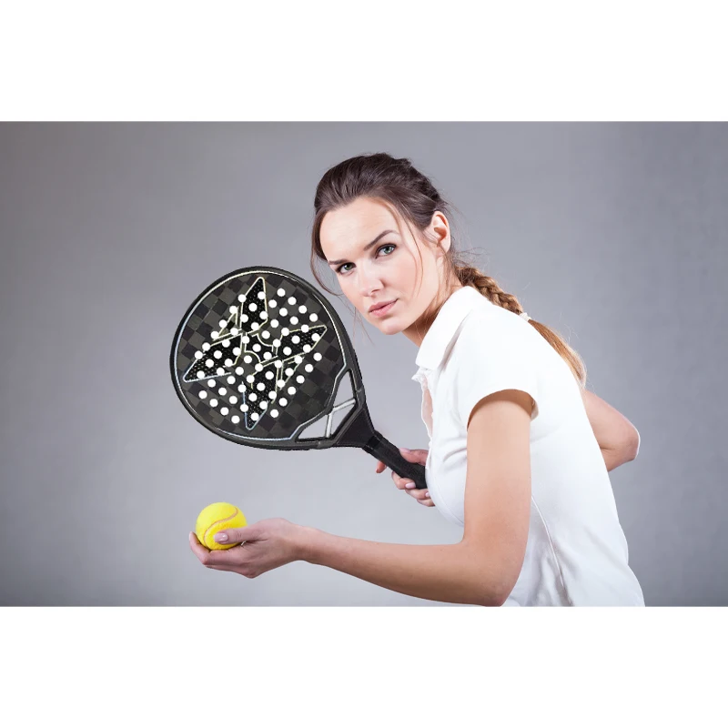 OEM Best Professional padel Tennis Paddle Racket Carbon Fiber Custom Design  Padel Rackets Ball Tennis Par