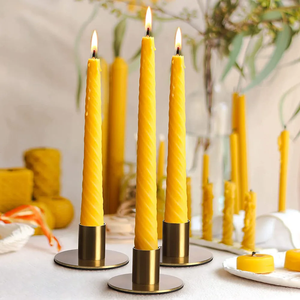 Metal Taper Candlestick Holders Gold Iron Candle Holder For Home Decoration