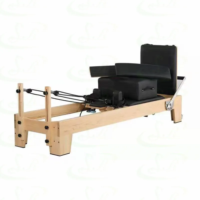 Shandong manufacturer portable home equipment bed sale Wood Pilates Reformer