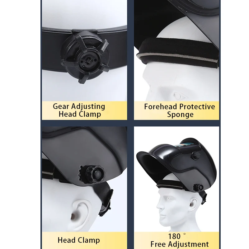 High-Quality Head-Mounted Argon Arc Welding High-Definition Welder Lens Solar