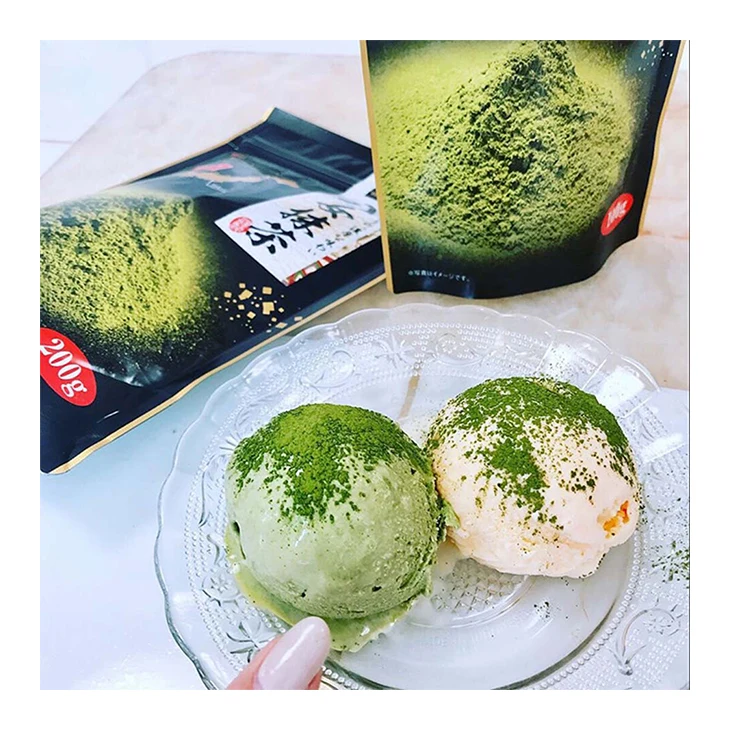 Japanese organic natural green tea powder bag mill oem matcha