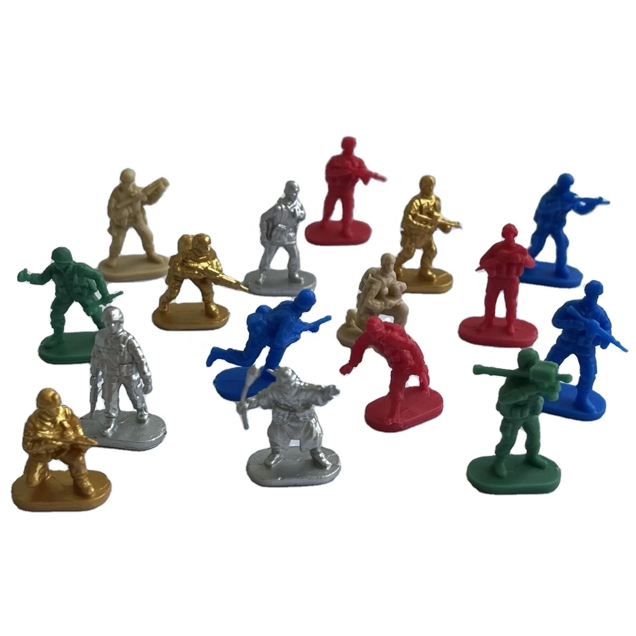 Маленькие пластиковые солдатские игрушки для 32 мм капсул