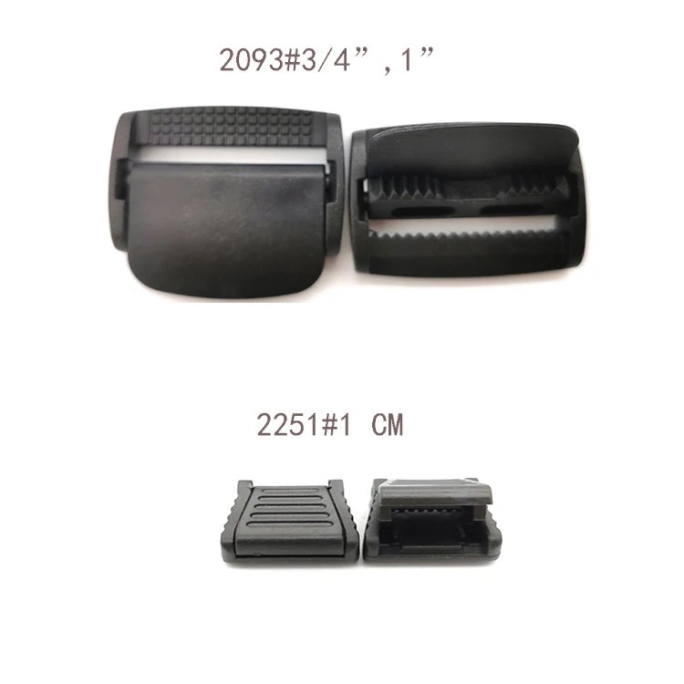 High quality press plastic buckle Backpack Straps Buckles Plastic Black Toggle Clip for webbing