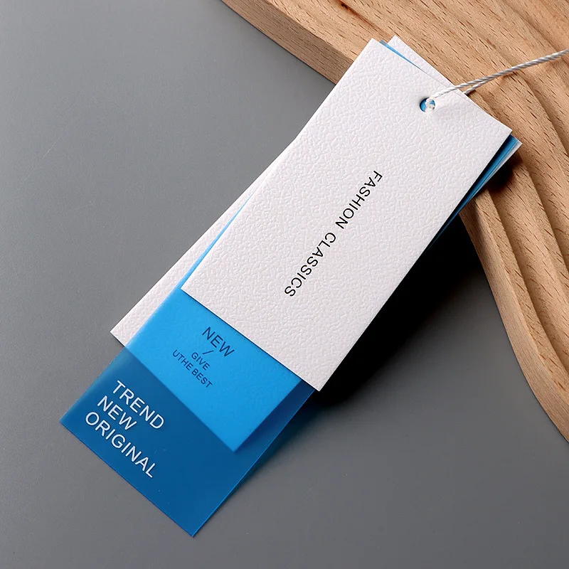 New Style Blank Paper Tags For Clothing White Label Products T Shirt Tag Label Custom With Labels Tag Pin For T Shirt