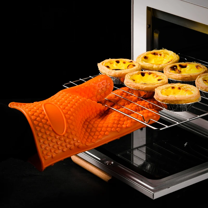 Multi-Function Heat Resistant Silicone gloves Oven Mitts For Kitchen