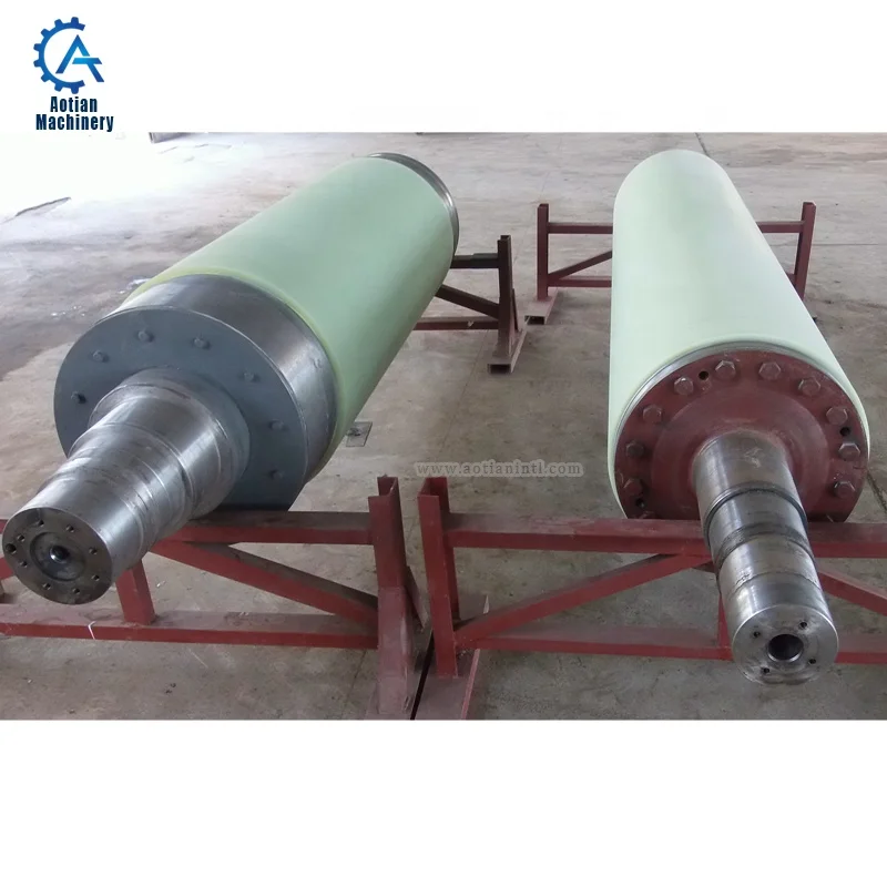 Corrugated Toilet Paper Production Line Making Machinery Paper Pressing Roll Rubber Roller
