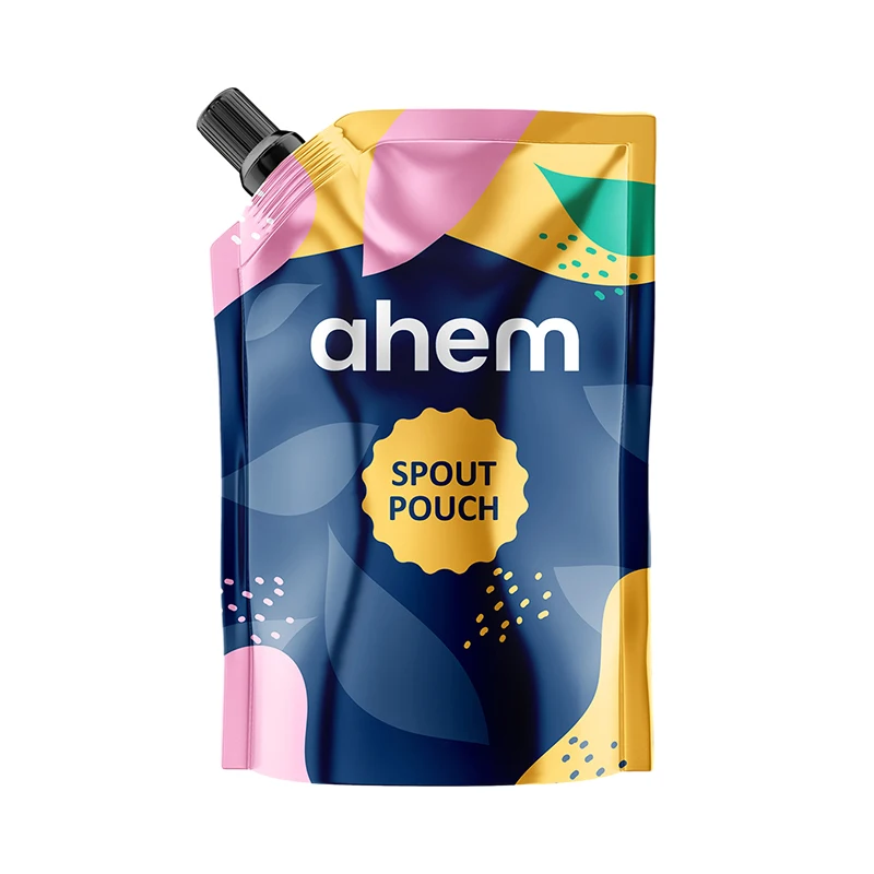 Custom Food Grade Mylar Bag 100Ml 150Ml 250Ml 480ML Liquid Beverage Wholesale Spout Pouch