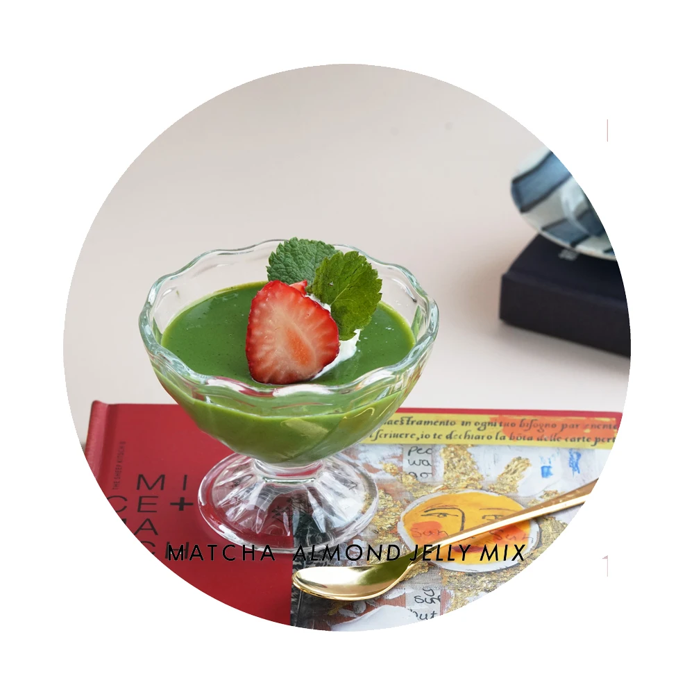 Japan matcha almond jelly instant pudding jelly powder for traditional desserts