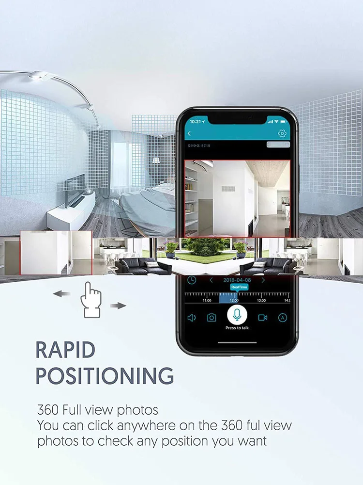 PE206 наклонно-поворотная камера безопасности Пингвин Смарт Крытый собака Кот Cam с ночным видением 2-полосная Аудио Обнаружение движения помощью приложения на телефоне