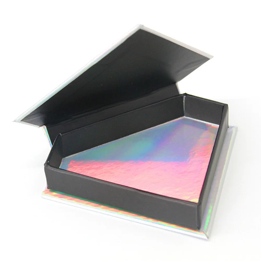 OMT голографические блестящие 25 мм Стразы ромбовидной формы Lashpackaging Lashbox сверкающие ресницы бумажная упаковка коробка для ресниц