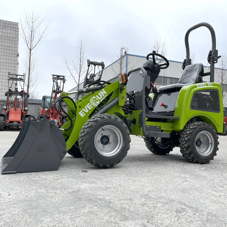EVERUN 0.5ton EREL05 mini garden shovel farm compact small electric battery CE EPA wheel loader made in China