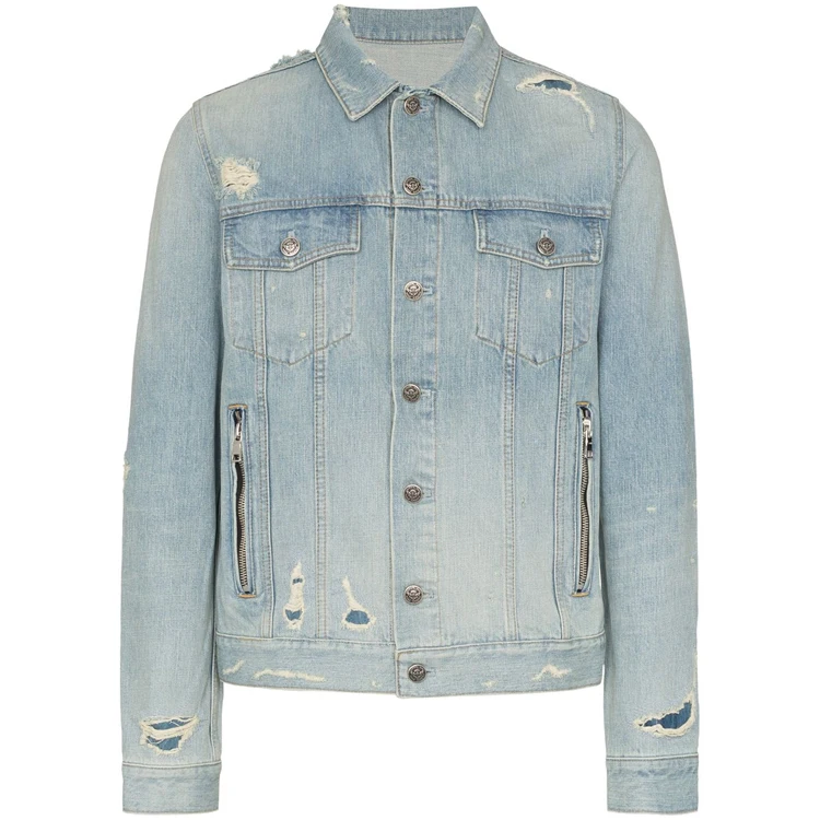 DiZNEW High Quality Top Model Custom Denim Jacket Factory Wholesale Man Jeans Jacket