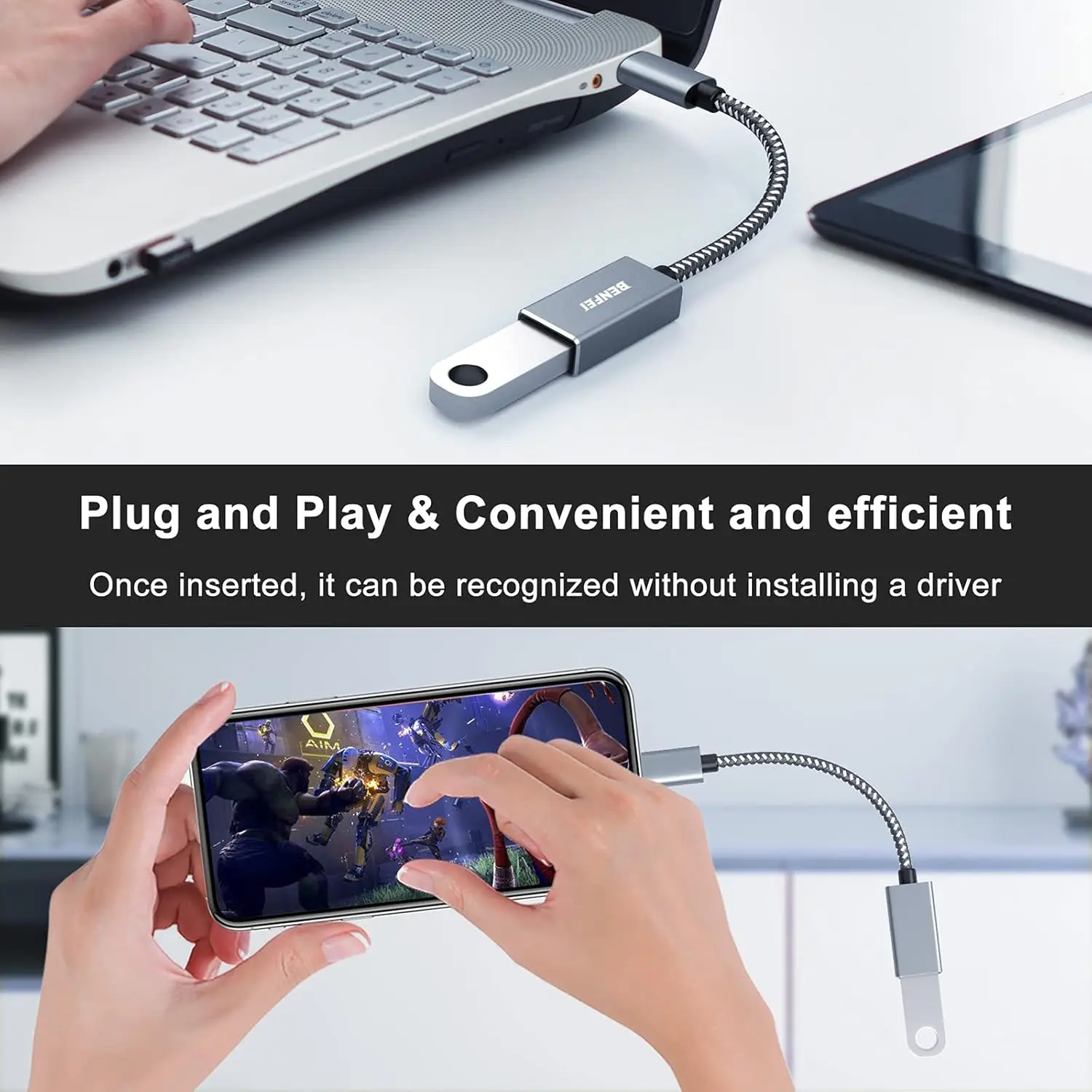 BENFEI 4 упаковки USB C на 3 0 адаптер переходник