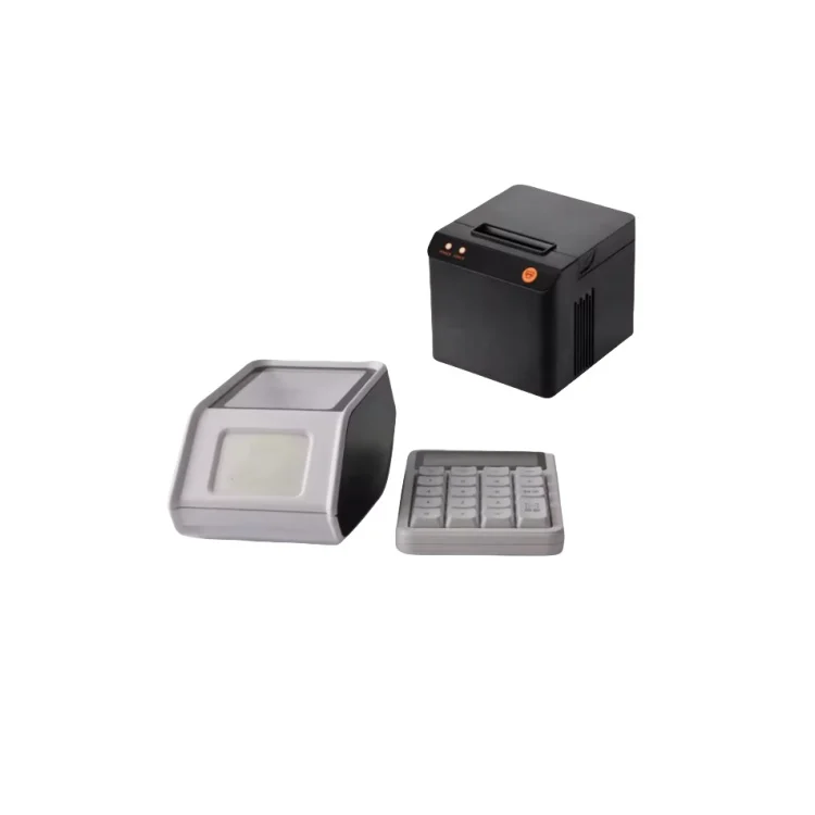 Mobile payment Portable cash register with input keyboard with ticket printer and barcode scanning