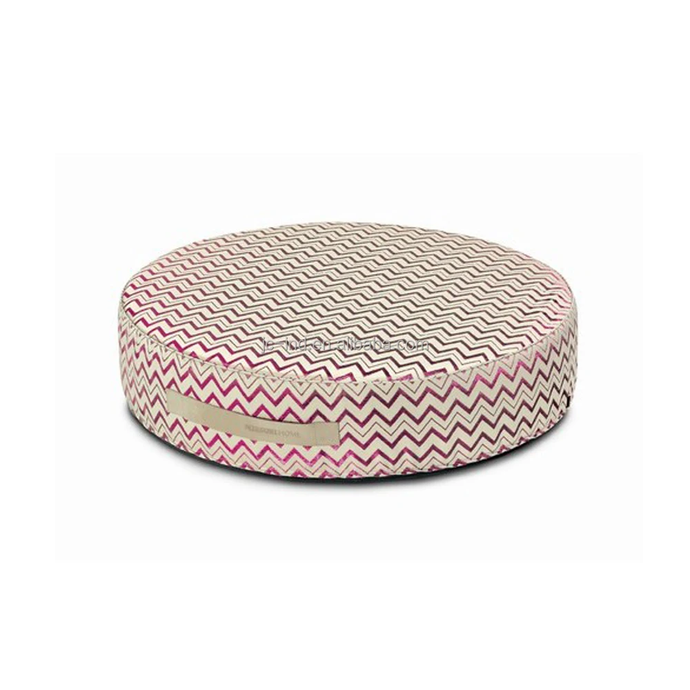 Memory Foam Round Modern Pouffe Ottoman Footstool Ottoman and Pouf Footstool
