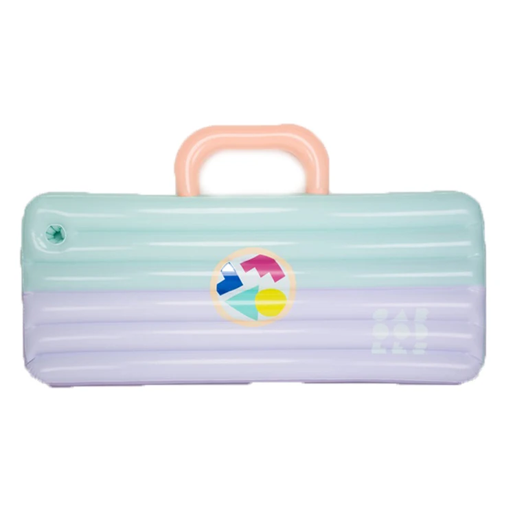 High Quality PVC Pool Float Inflatable Island Floating Lounge With Cupholders Inflatable Pool Lounge Pool Raft